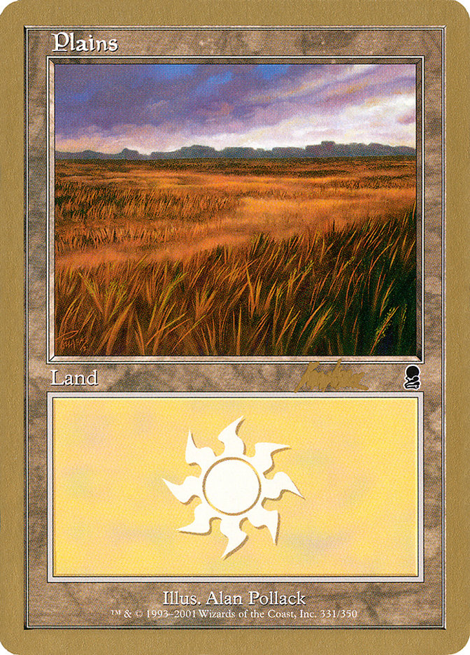 Plains (bk331a) (Brian Kibler) [World Championship Decks 2002] | Jack's On Queen