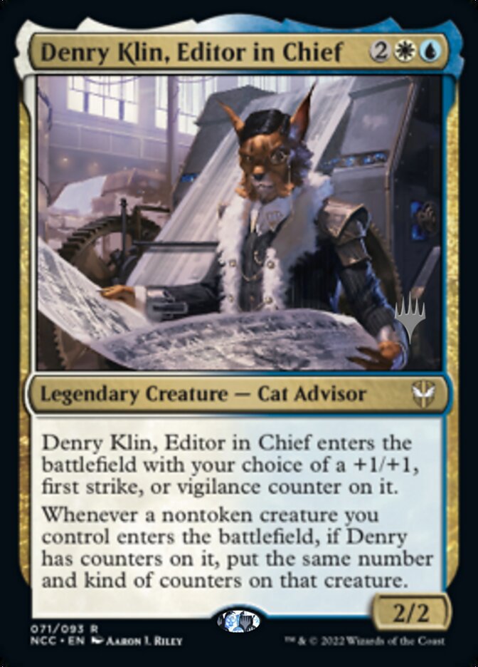 Denry Klin, Editor in Chief (Promo Pack) [Streets of New Capenna Commander Promos] | Jack's On Queen