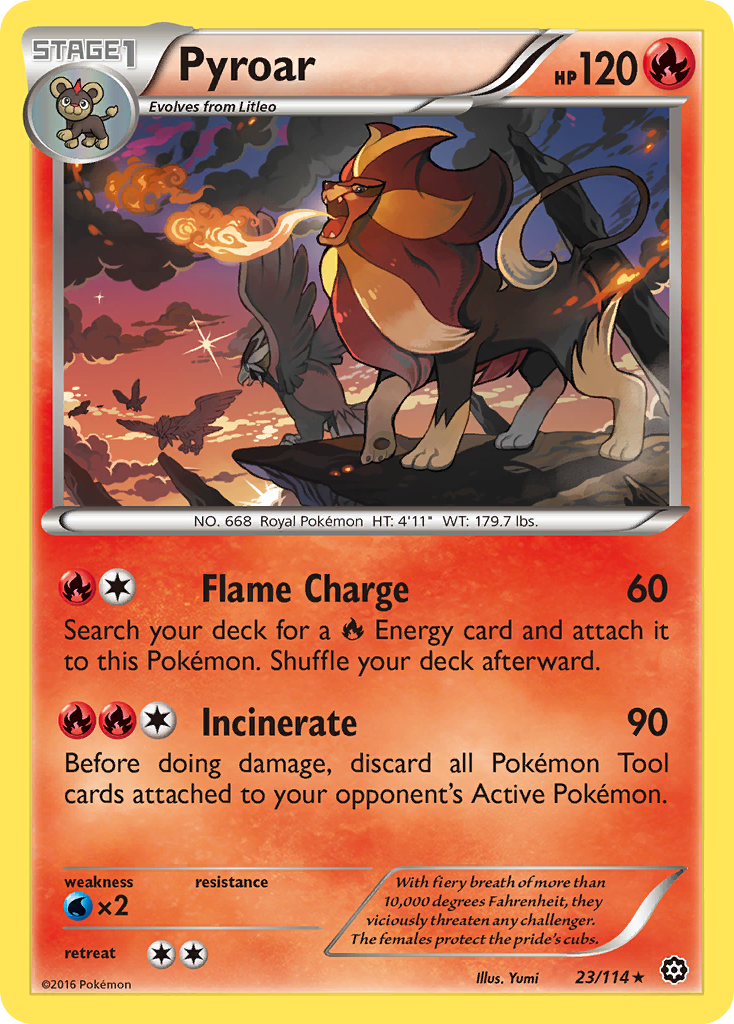 Pyroar (23/114) [XY: Steam Siege] | Jack's On Queen