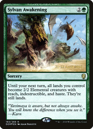 Sylvan Awakening [Dominaria Promos] | Jack's On Queen