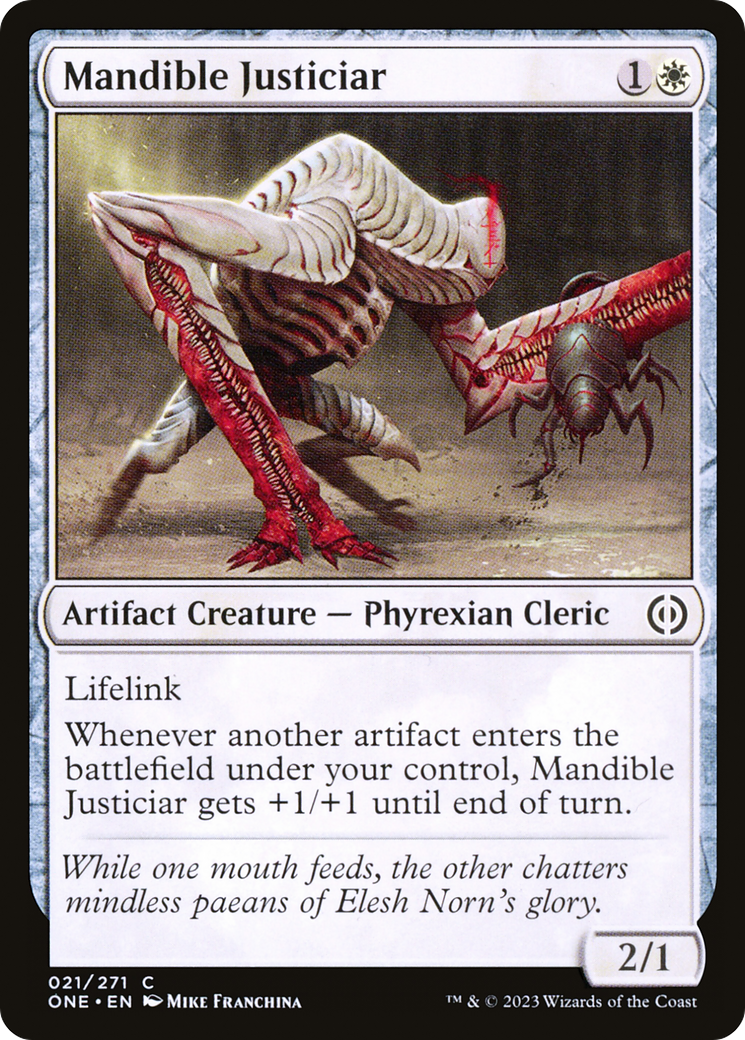 Mandible Justiciar [Phyrexia: All Will Be One] | Jack's On Queen