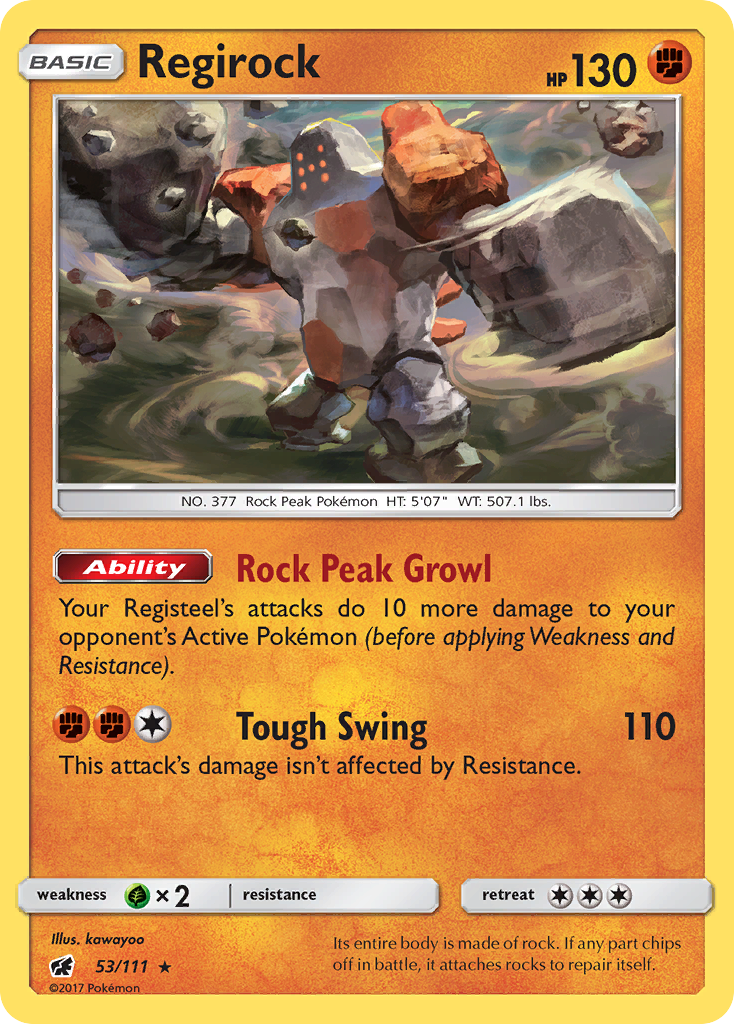 Regirock (53/111) [Sun & Moon: Crimson Invasion] | Jack's On Queen