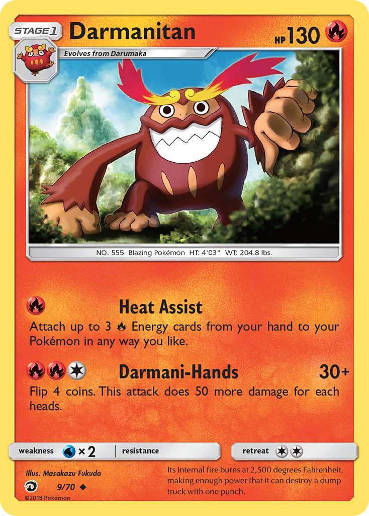 Darmanitan (9/70) [Sun & Moon: Dragon Majesty] | Jack's On Queen