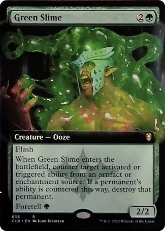 Green Slime (Extended Art) [Commander Legends: Battle for Baldur's Gate] | Jack's On Queen