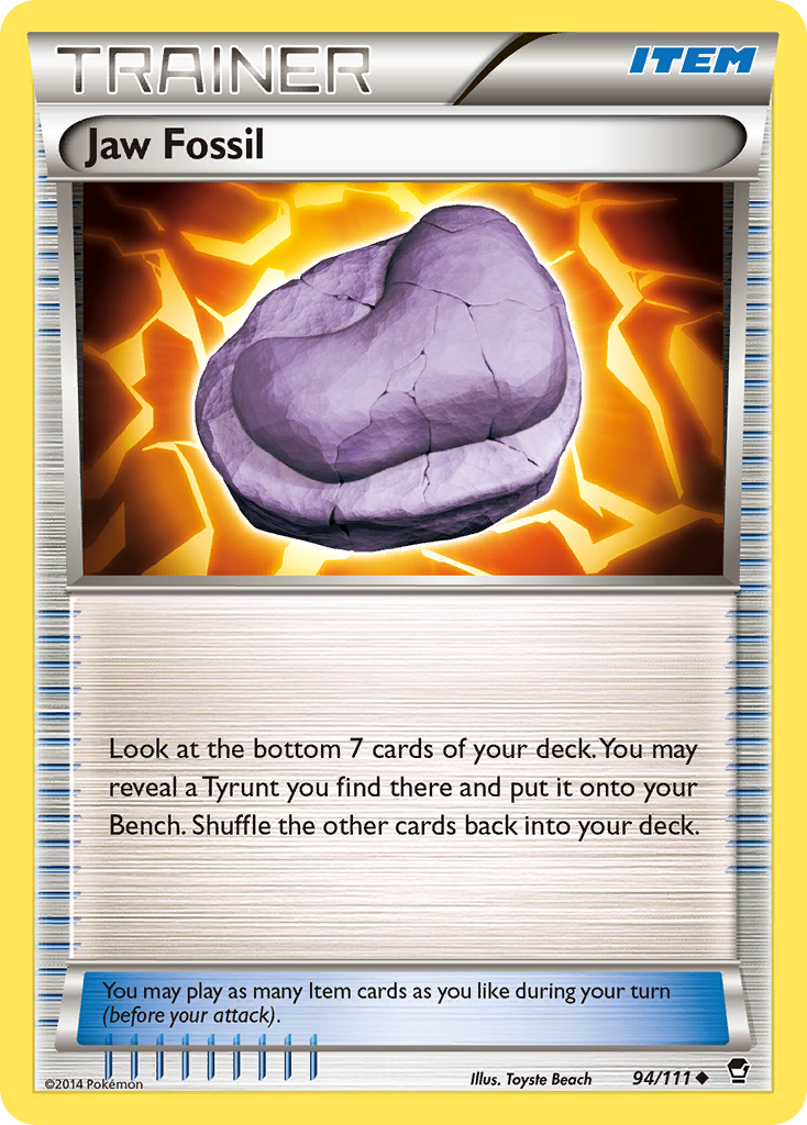 Jaw Fossil (94/111) [XY: Furious Fists] | Jack's On Queen