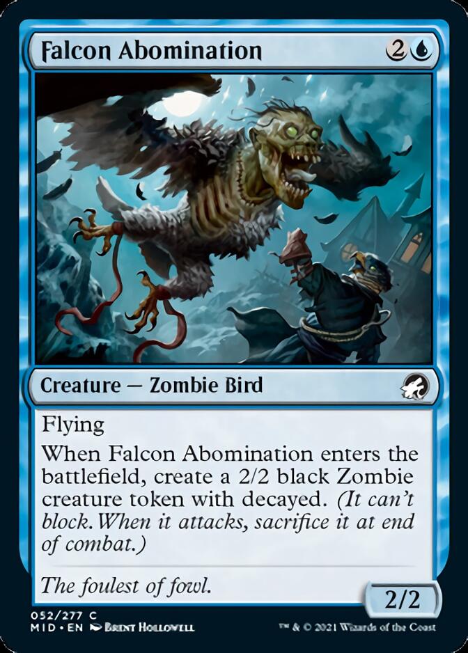 Falcon Abomination [Innistrad: Midnight Hunt] | Jack's On Queen