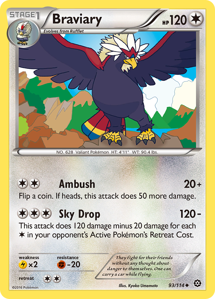 Braviary (93/114) [XY: Steam Siege] | Jack's On Queen