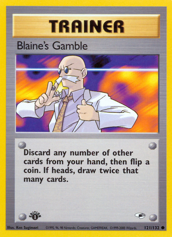 Blaine's Gamble (121/132) [Gym Heroes 1st Edition] | Jack's On Queen