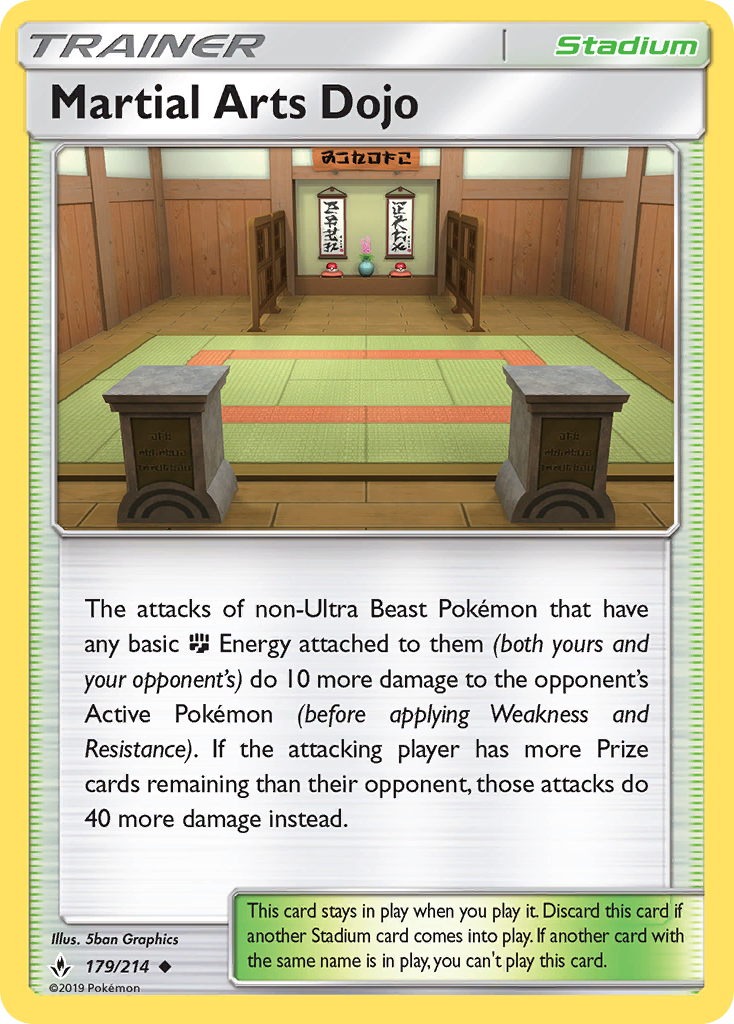 Martial Arts Dojo (179/214) [Sun & Moon: Unbroken Bonds] | Jack's On Queen