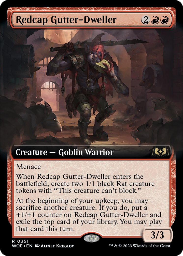 Redcap Gutter-Dweller (Extended Art) [Wilds of Eldraine] | Jack's On Queen