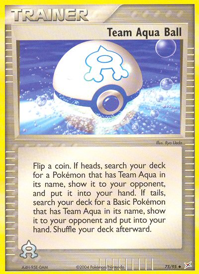 Team Aqua Ball (75/95) [EX: Team Magma vs Team Aqua] | Jack's On Queen