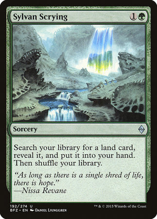 Sylvan Scrying [Battle for Zendikar] | Jack's On Queen