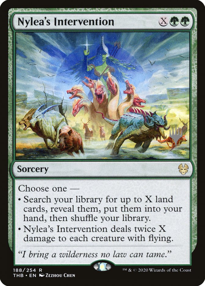 Nylea's Intervention (Promo Pack) [Theros Beyond Death Promos] | Jack's On Queen
