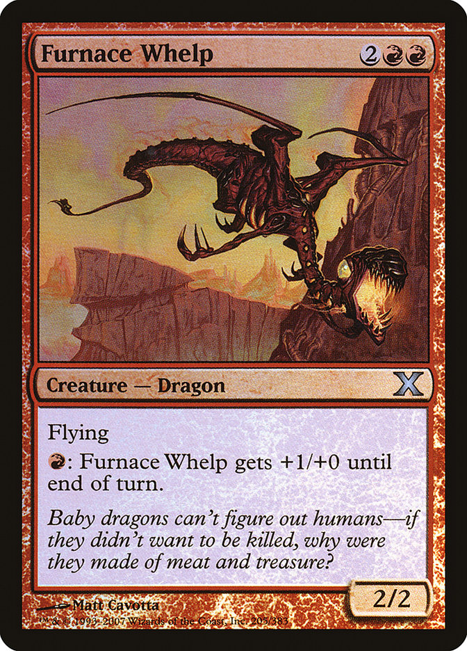 Furnace Whelp (Premium Foil) [Tenth Edition] | Jack's On Queen