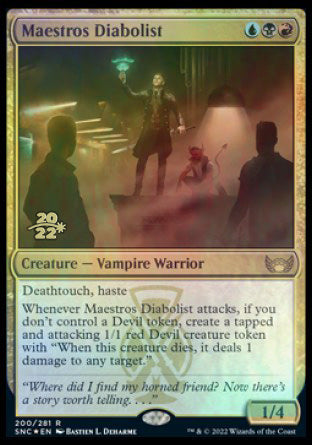 Maestros Diabolist [Streets of New Capenna Prerelease Promos] | Jack's On Queen