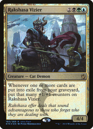 Rakshasa Vizier [Khans of Tarkir Promos] | Jack's On Queen