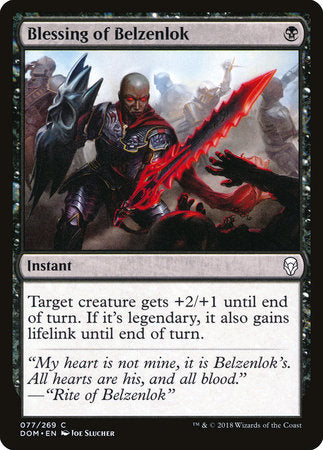 Blessing of Belzenlok [Dominaria] | Jack's On Queen