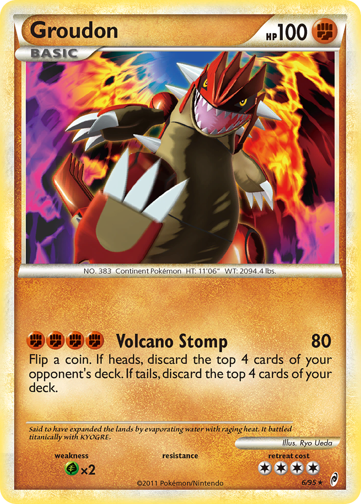 Groudon (6/95) [HeartGold & SoulSilver: Call of Legends] | Jack's On Queen