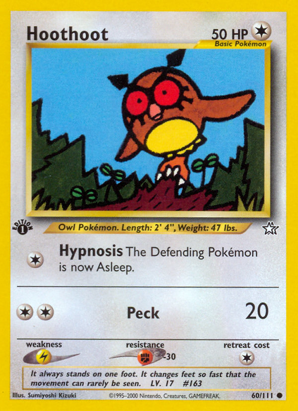 Hoothoot (60/111) [Neo Genesis 1st Edition] | Jack's On Queen