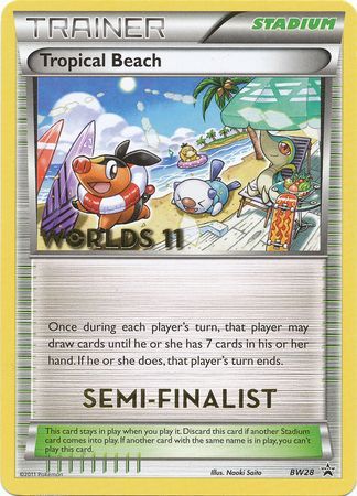 Tropical Beach (BW28) (Semi Finalist) [Black & White: Black Star Promos] | Jack's On Queen