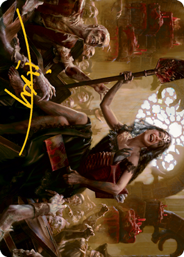 Gisa, Glorious Resurrector Art Card (Gold-Stamped Signature) [Innistrad: Midnight Hunt Art Series] | Jack's On Queen