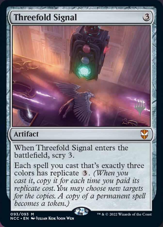 Threefold Signal (Promo Pack) [Streets of New Capenna Commander Promos] | Jack's On Queen