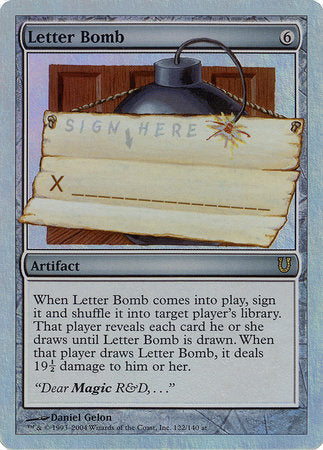 Letter Bomb (Alternate Foil) [Unhinged] | Jack's On Queen