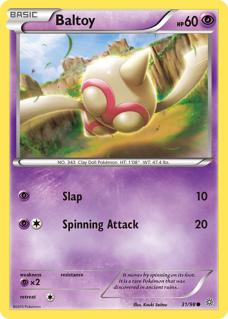 Baltoy (31/98) [XY: Ancient Origins] | Jack's On Queen