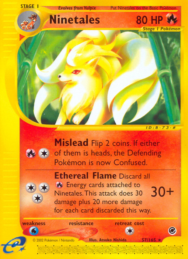 Ninetales (57/165) [Expedition: Base Set] | Jack's On Queen