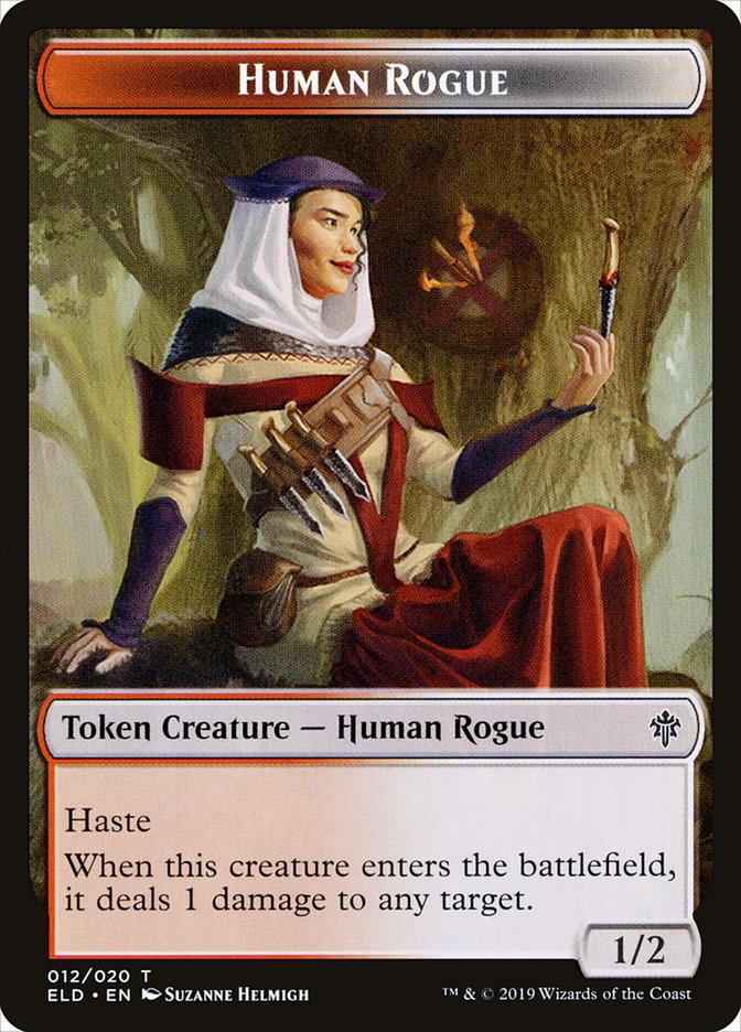 Human Rogue [Throne of Eldraine Tokens] | Jack's On Queen