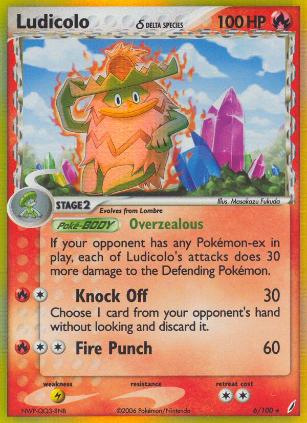 Ludicolo (6/100) (Delta Species) [EX: Crystal Guardians] | Jack's On Queen
