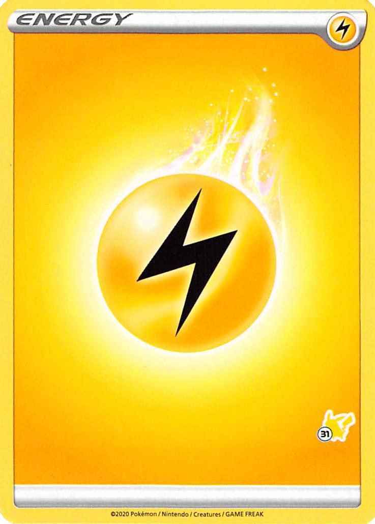 Lightning Energy (Pikachu Stamp #31) [Battle Academy 2022] | Jack's On Queen