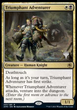 Triumphant Adventurer (Promo Pack) [Dungeons & Dragons: Adventures in the Forgotten Realms Promos] | Jack's On Queen