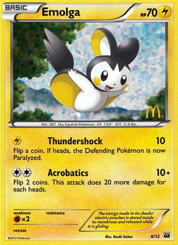 Emolga (6/12) [McDonald's Promos: 2012 Collection] | Jack's On Queen