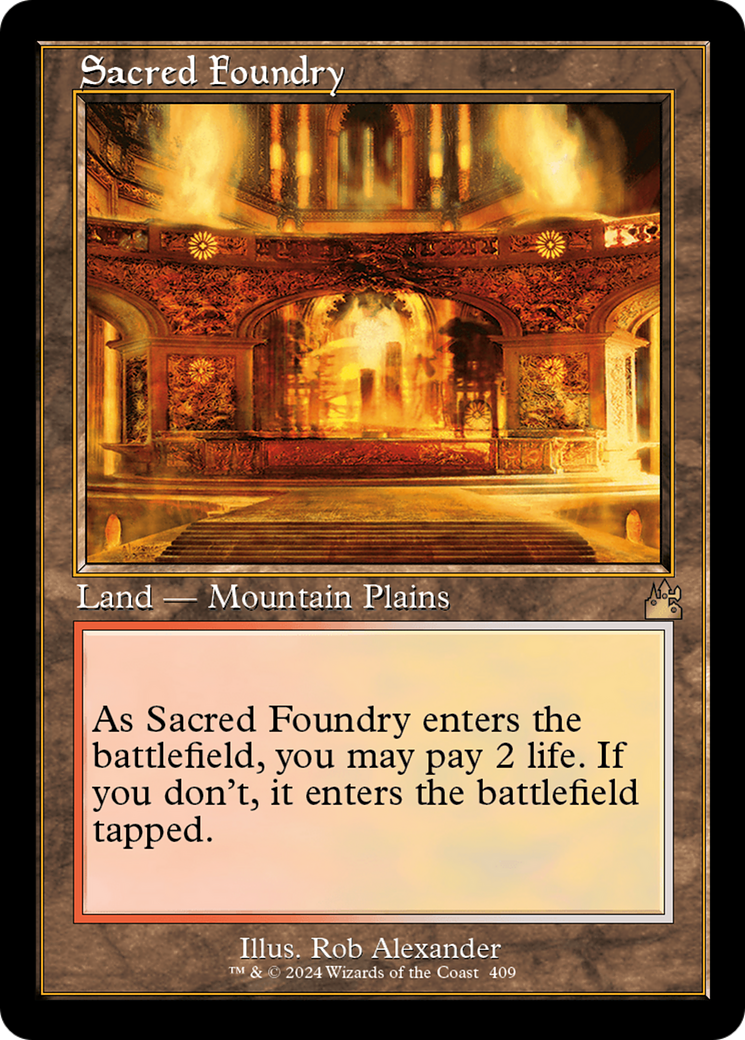 Sacred Foundry (Retro) [Ravnica Remastered] | Jack's On Queen