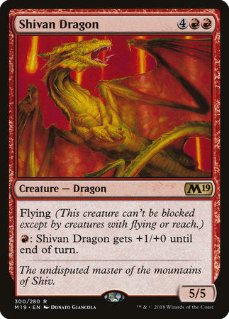 Shivan Dragon [Core Set 2019] | Jack's On Queen