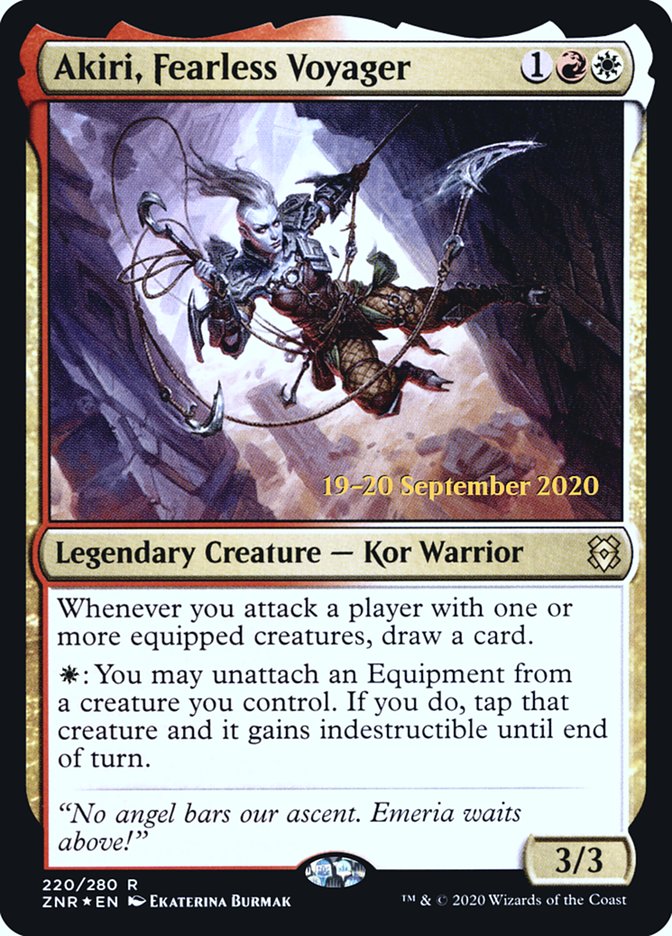 Akiri, Fearless Voyager  [Zendikar Rising Prerelease Promos] | Jack's On Queen