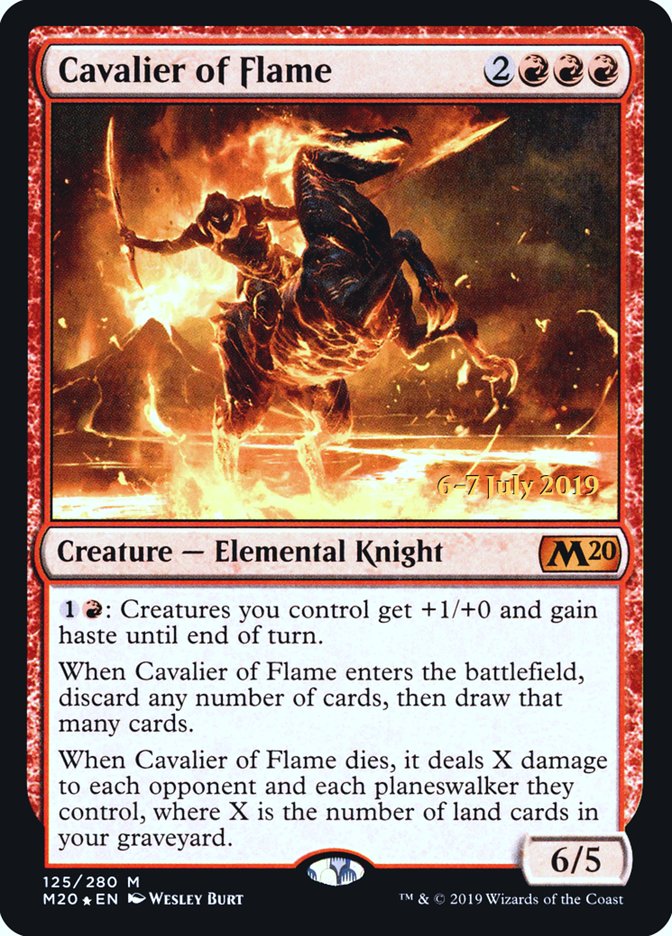 Cavalier of Flame  [Core Set 2020 Prerelease Promos] | Jack's On Queen