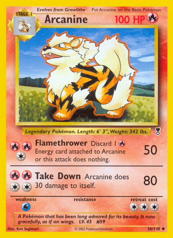 Arcanine (36/110) [Legendary Collection] | Jack's On Queen