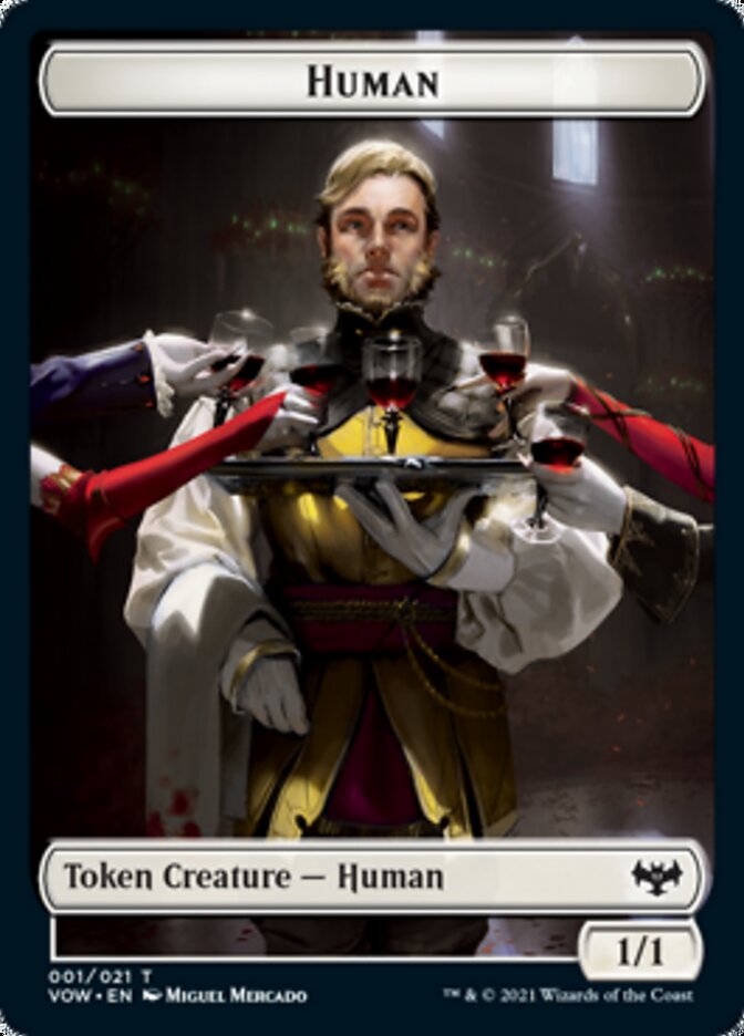 Human Token (001) [Innistrad: Crimson Vow Tokens] | Jack's On Queen