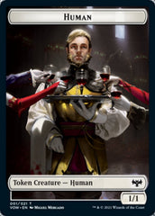 Human (001) // Human Soldier Double-sided Token [Innistrad: Crimson Vow Tokens] | Jack's On Queen