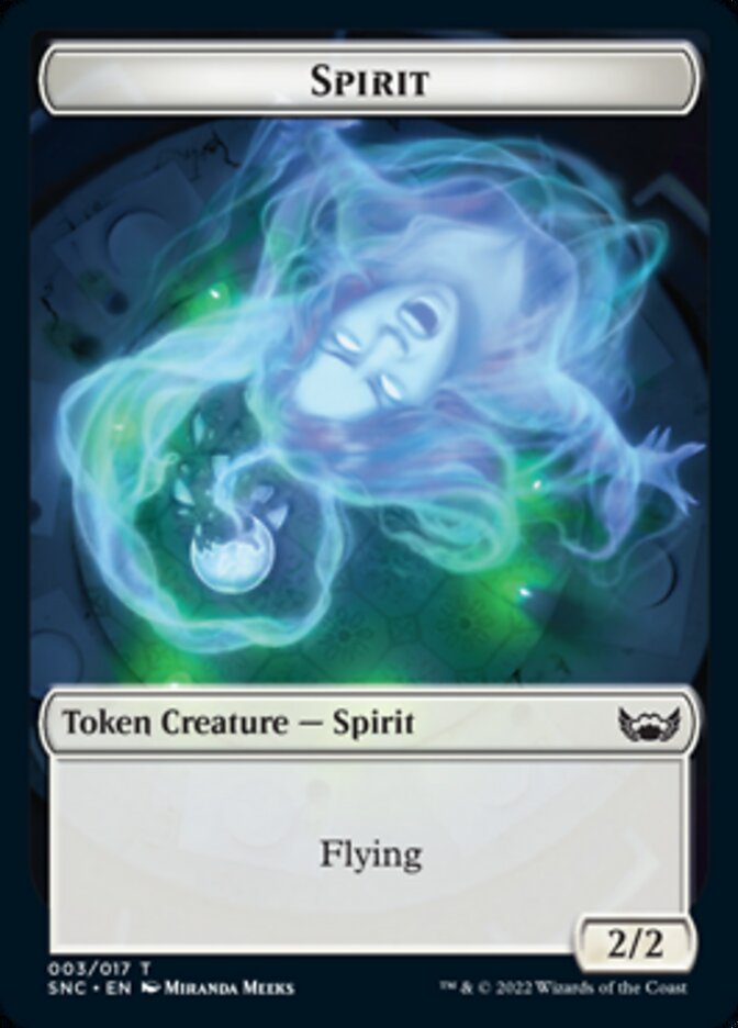 Fish // Spirit Double-sided Token [Streets of New Capenna Tokens] | Jack's On Queen