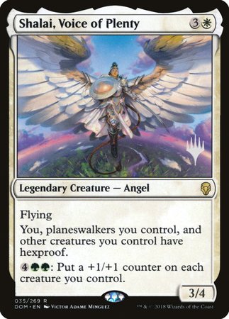 Shalai, Voice of Plenty [Dominaria Promos] | Jack's On Queen