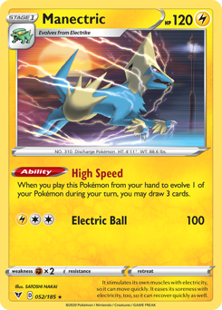Manectric (052/185) [Sword & Shield: Vivid Voltage] | Jack's On Queen