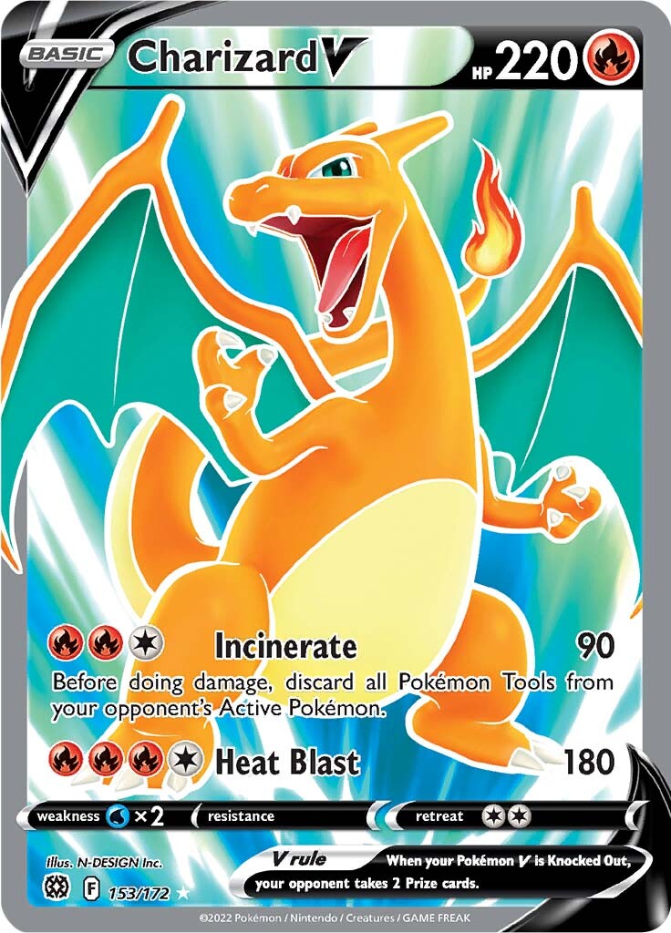 Charizard V (153/172) [Sword & Shield: Brilliant Stars] | Jack's On Queen