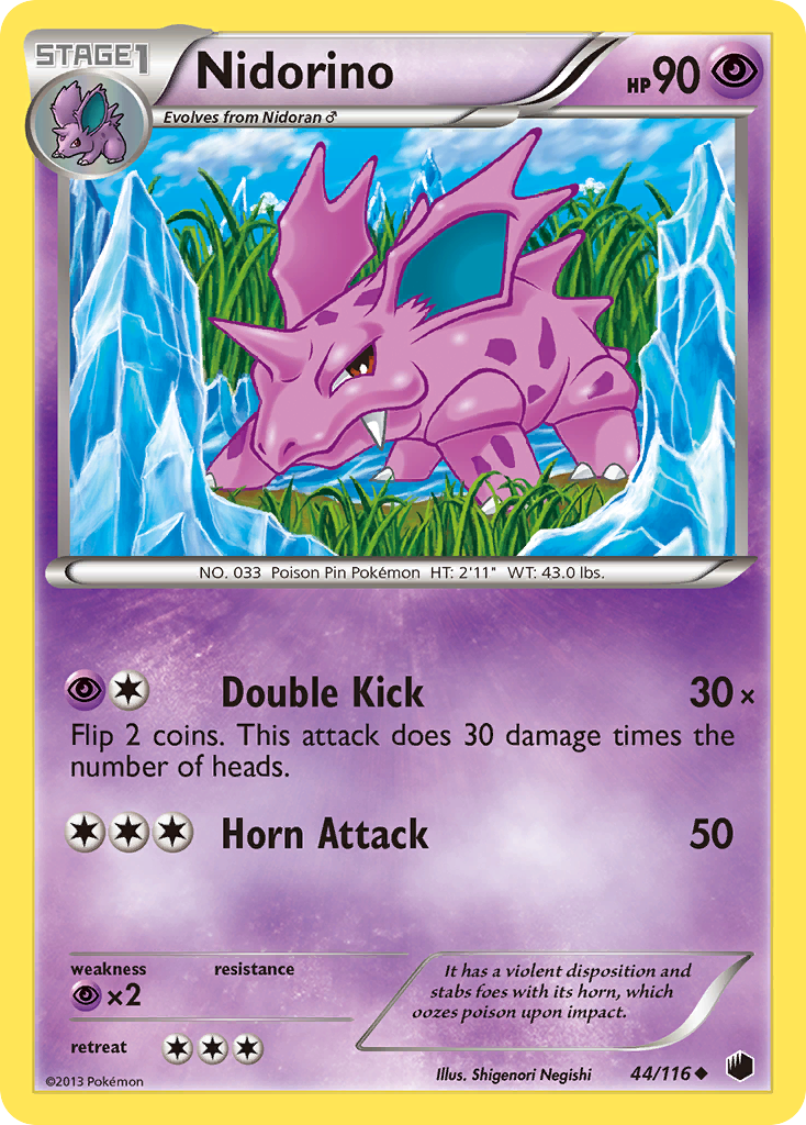 Nidorino (44/116) [Black & White: Plasma Freeze] | Jack's On Queen