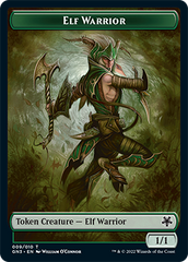 Bird Illusion // Elf Warrior Double-Sided Token [Game Night: Free-for-All Tokens] | Jack's On Queen