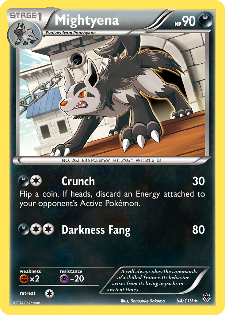 Mightyena (54/119) [XY: Phantom Forces] | Jack's On Queen