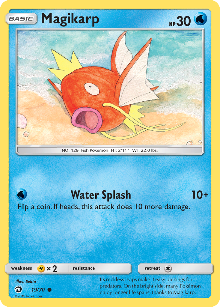 Magikarp (19/70) [Sun & Moon: Dragon Majesty] | Jack's On Queen