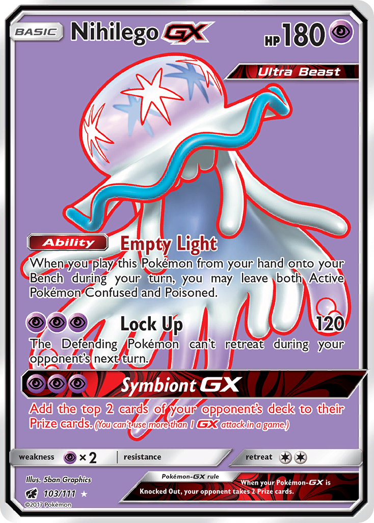 Nihilego GX (103/111) [Sun & Moon: Crimson Invasion] | Jack's On Queen